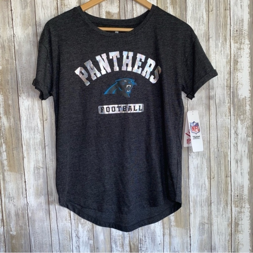 NWT NFL Carolina Panthers Teens Grey Tee